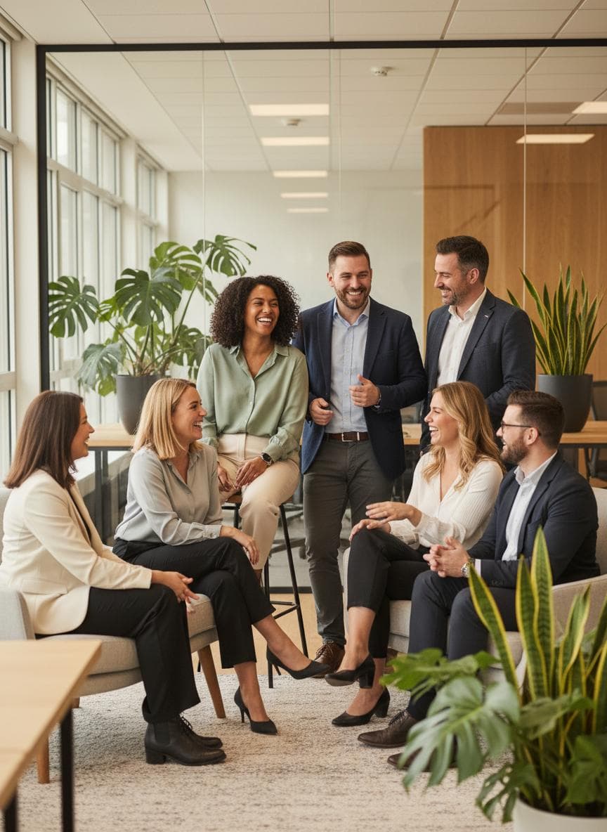 SynerStack Partners recruitment team in modern office
